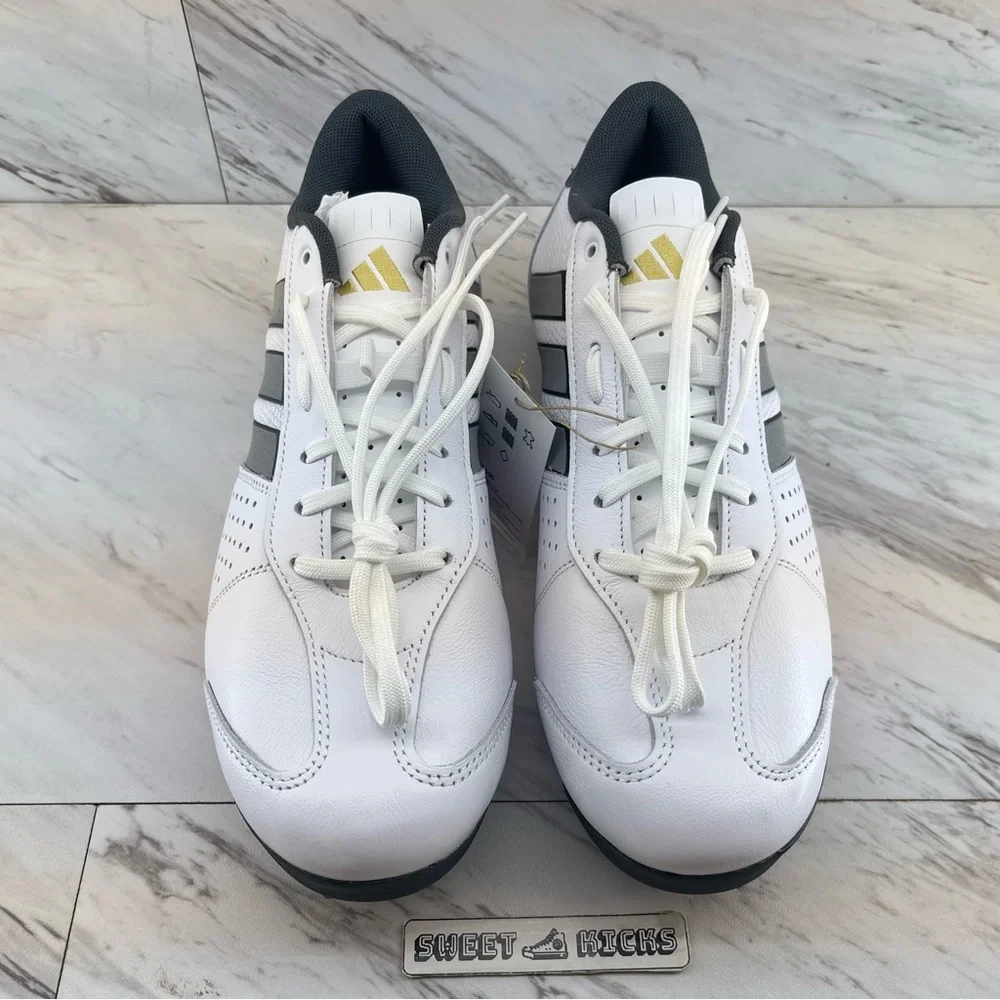 Adidas Heritage Tour Cycling Shoes White Silver Leather - Picture 2 of 11